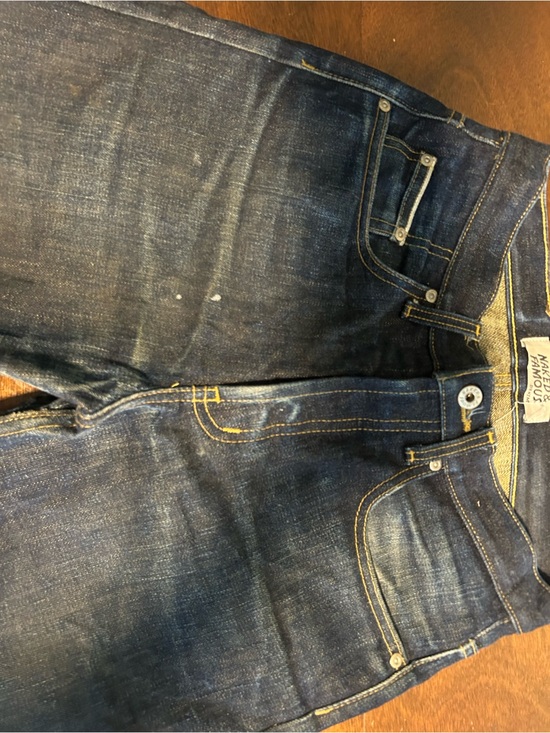 Naked & Famous Denim Denim - Naked and Famous Dark Indigo Straight Jeans SELVAGE